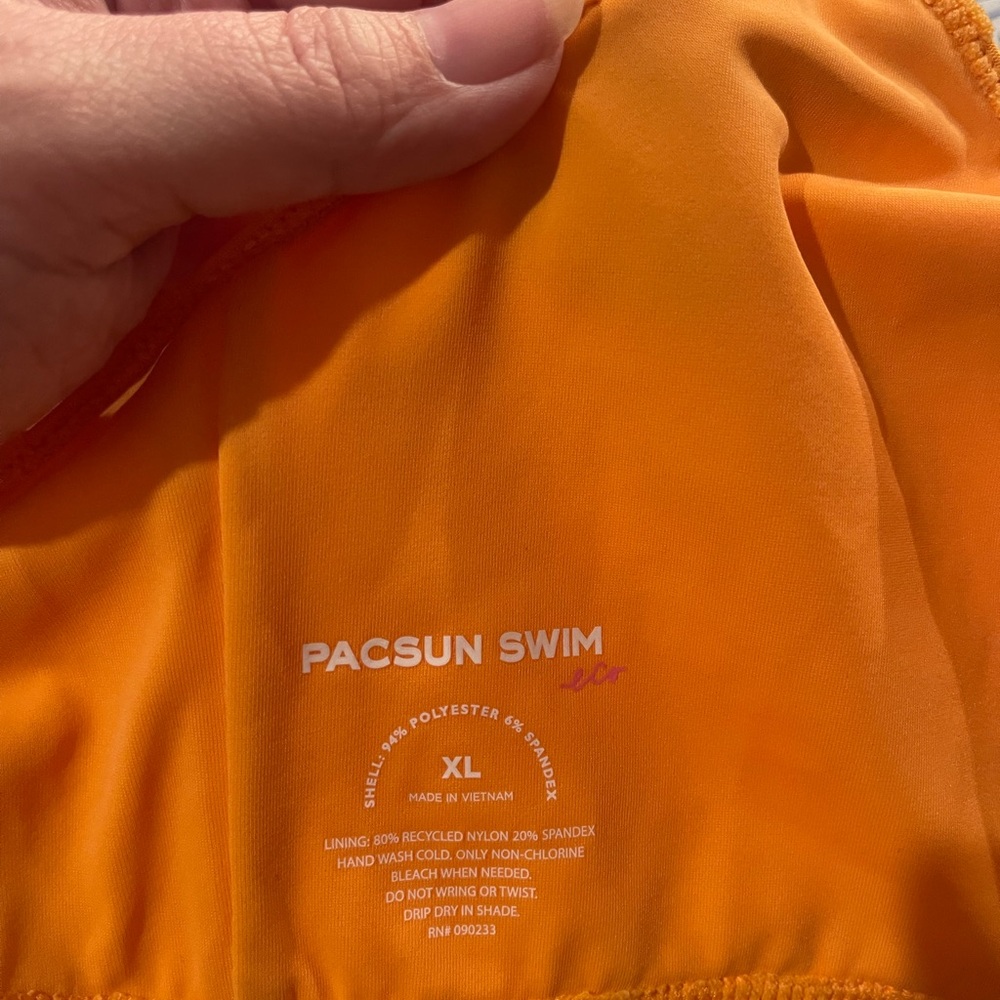PacSun Eco Orange Positano Terry Tank Bikini - Picture 10 of 11